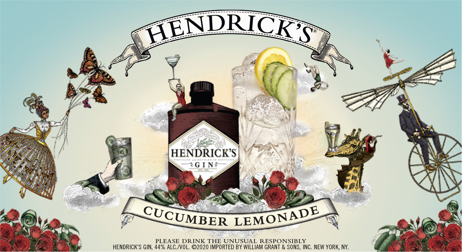 Hendrick's Gin Cucumber Lemonade