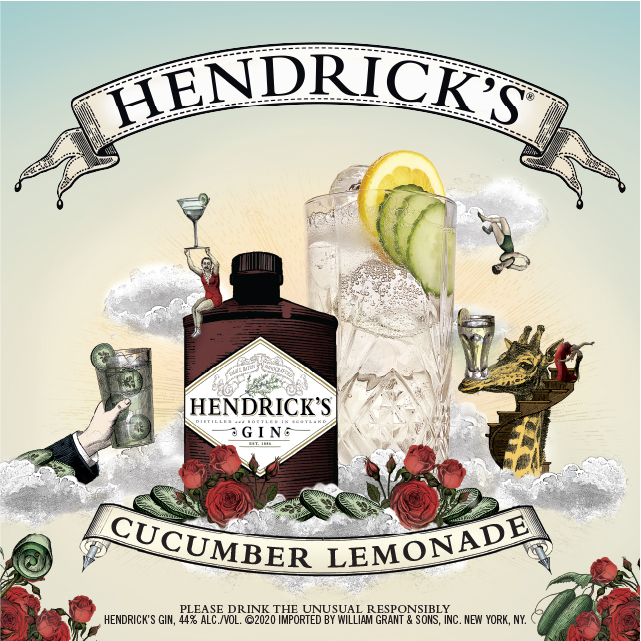 Hendrick's Gin Cucumber Lemonade